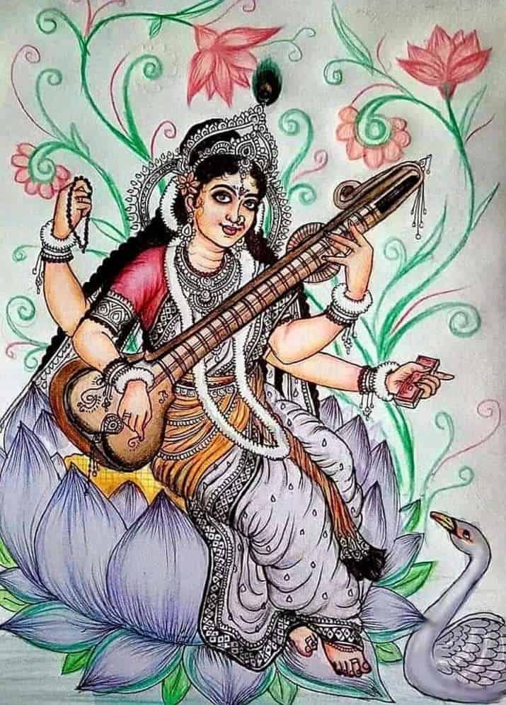 Jai Maa Saraswati Image