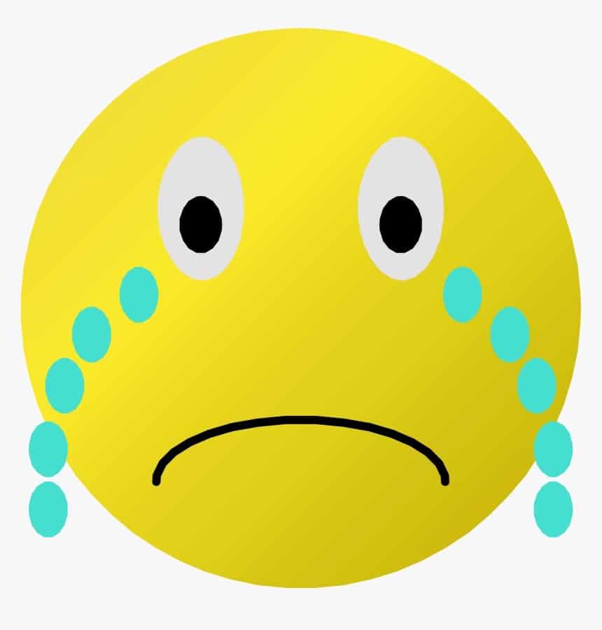 Sad Emoji DP for Whatsapp