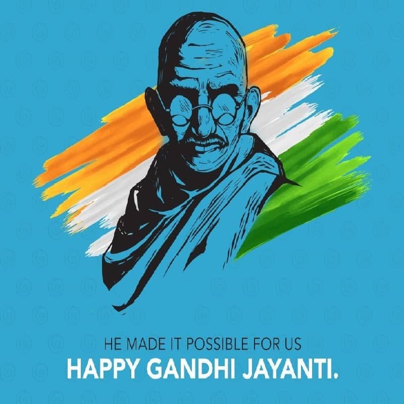 2 October Gandhi Jayanti Images