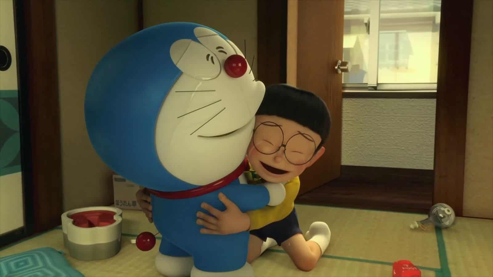 Photos of Doraemon and Nobita
