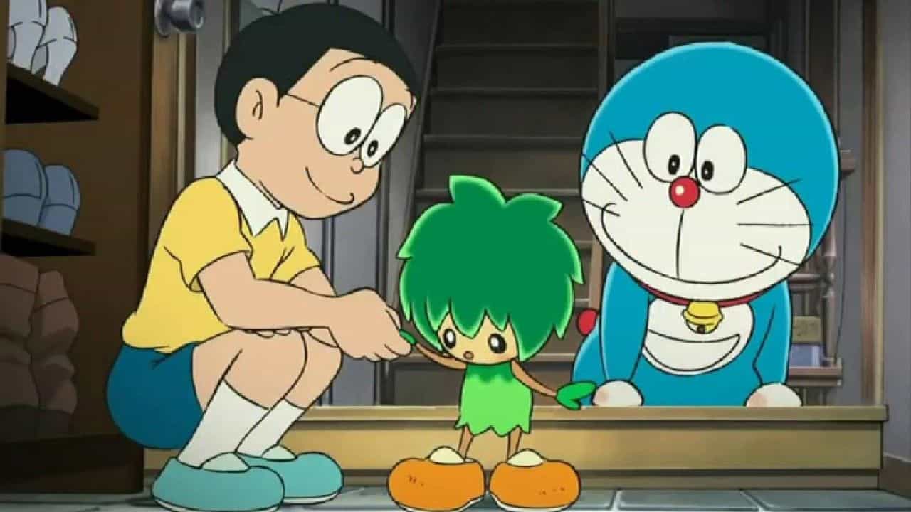 Photos of Doraemon and Nobita