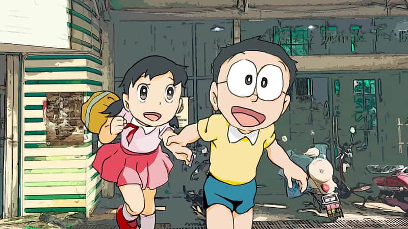 Nobita and Shizuka Photo