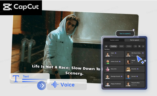 CapCut Text to Speech: Perfect for Camera-Shy Creators